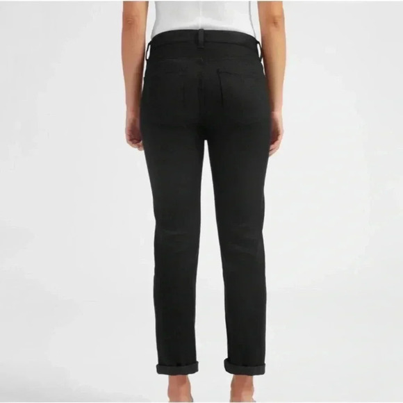 Everlane Boyfriend Black High Rise Denim Modern Stretch Jeans Size 24 - Picture 3 of 8
